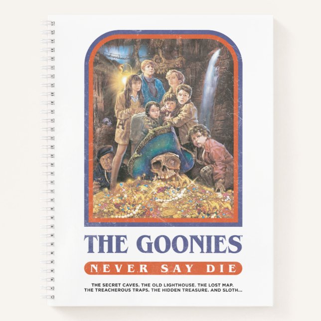Carnet Poster de l'anniversaire du trésor des Goonies (Devant)