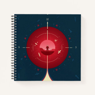 Carnet Poster de l'horloge atomique Deep Space, version r