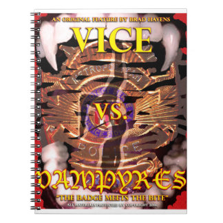 Carnet Poster de Vice vs Vampyres sur une personne à port