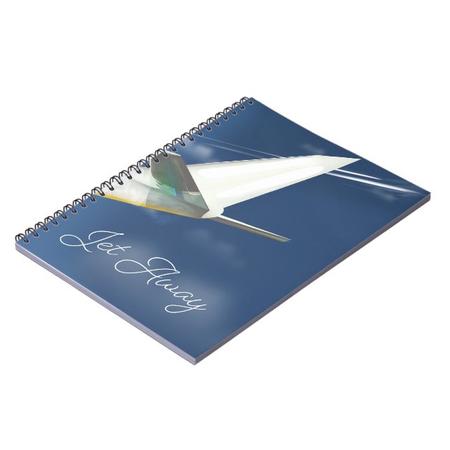 Carnet Poster de voyage Jet Away. (Côté gauche)