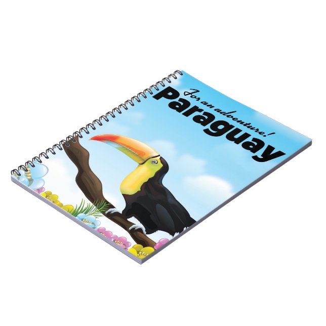 Carnet poster de voyage Paraguay Toucan (Côté gauche)