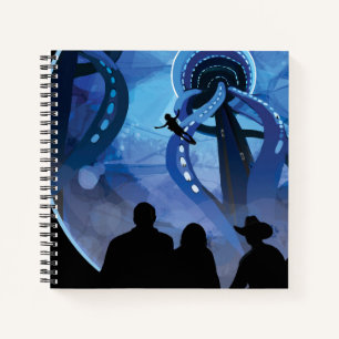 Carnet Poster de voyage Retro Space - Jupiter's Moon Euro