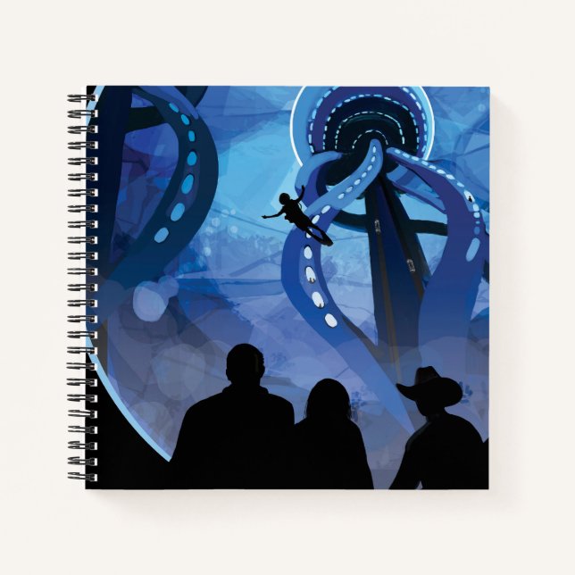 Carnet Poster de voyage Retro Space - Jupiter's Moon Euro (Devant)