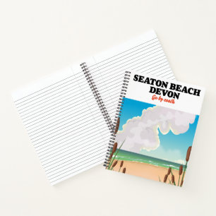 Carnet Poster de voyage Seaton Beach Dorset