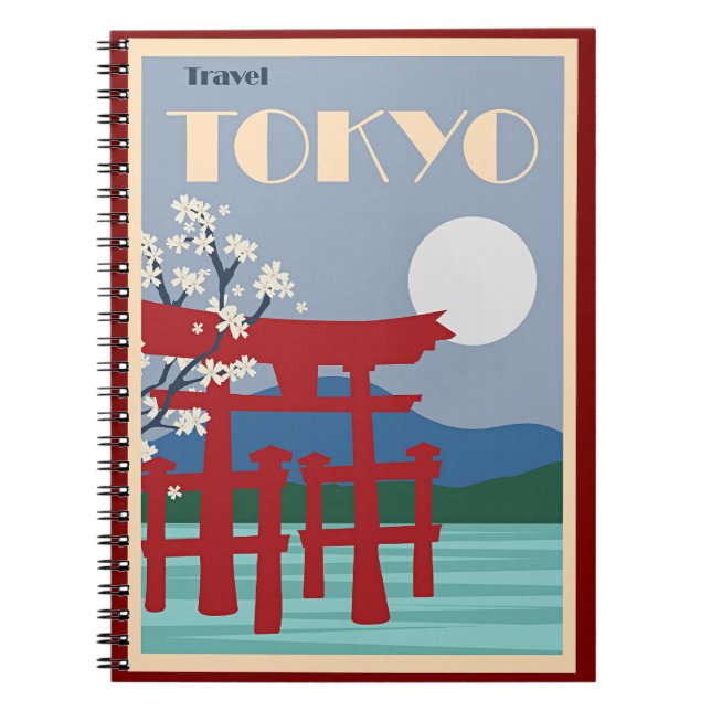 Carnet Poster de voyage Tokyo, Japon (Devant)