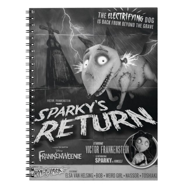 Carnet Poster du film de retour de Sparky (Devant)
