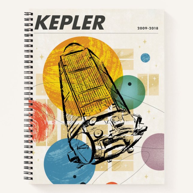 Carnet Poster du télescope spatial Kepler. (Devant)