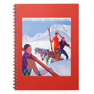 Carnet Poster promotionnel du chemin de fer PLM