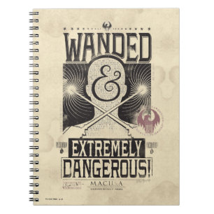 Carnet Poster Recherché déambulé et extrêmement dange