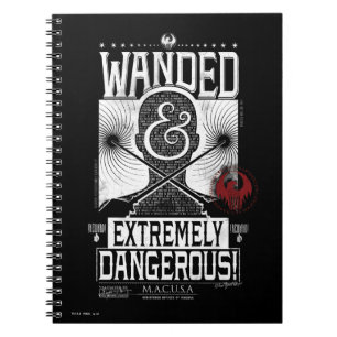 Carnet Poster Recherché géant et extrêmement dangereux - 