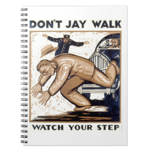 Carnet Poster vintage - ne font pas la promenade de geai