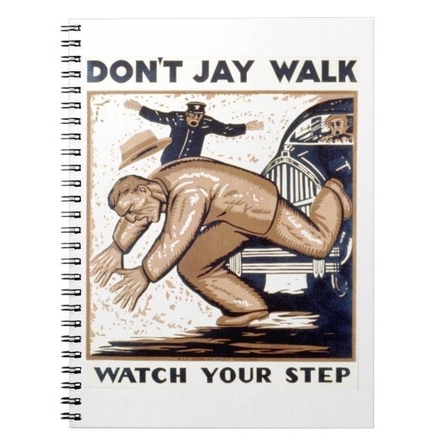 Carnet Poster vintage - ne font pas la promenade de geai (Devant)