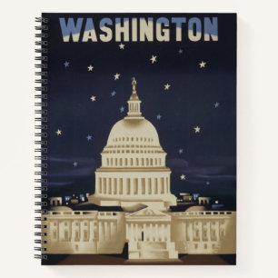 Carnet Poster Vintage voyage pour American Airlines