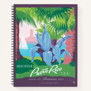 Carnet Poster Vintage voyage Promotion Porto Rico 2