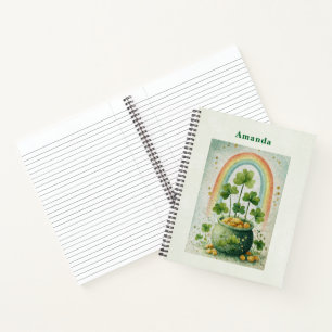 Carnet Pot de Gold et Arc-en-ciel Vintage