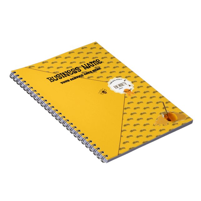 Carnet Pot de miel Abeille à miel Nid d'abeille Apiary (Côté Droit)