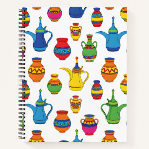 Carnet Poterie saoudienne et motif Dallah