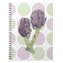 Pots d'artichauts pourpres Notebook