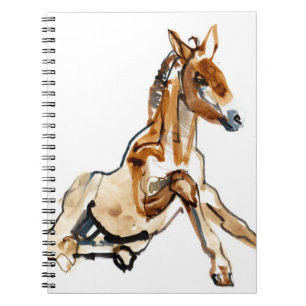 Carnet Poulain ocre