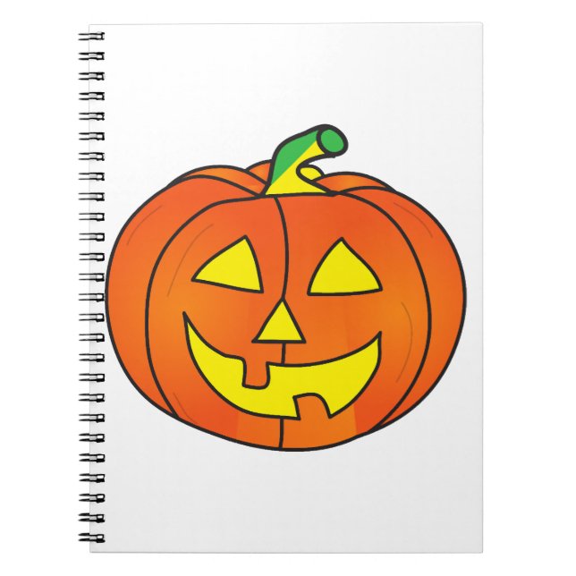 Carnet Poulet de sorcière Citrouille d'Halloween (Devant)