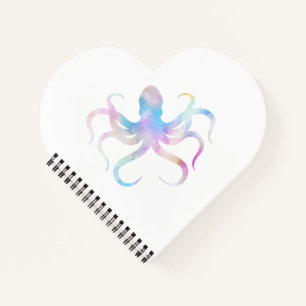 Carnet poulpe aquarelle