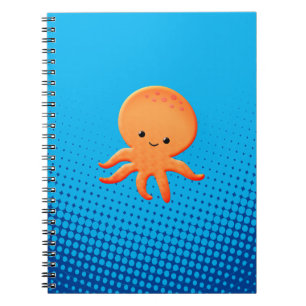 Carnet Poulpe bébé dessin animé mignon