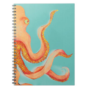 Carnet poulpe orange