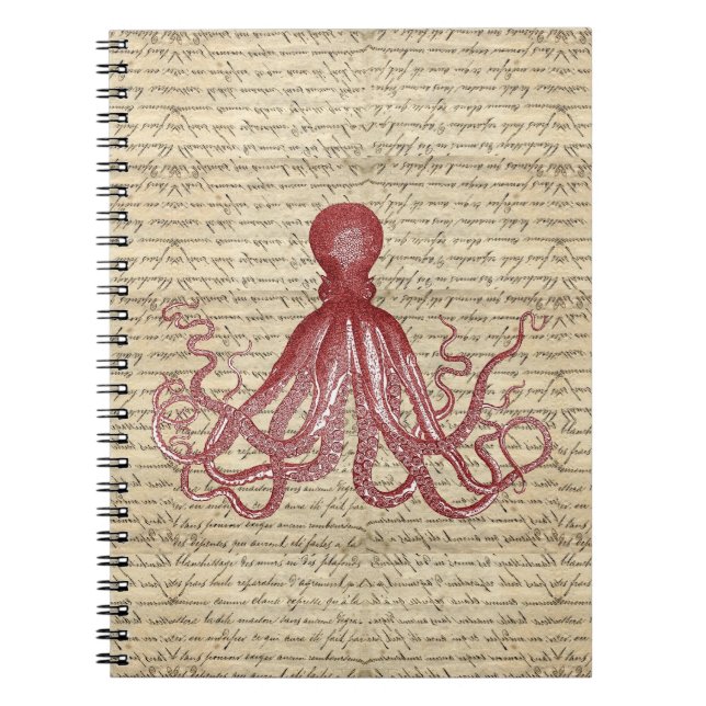 Carnet Poulpe vintage (Devant)