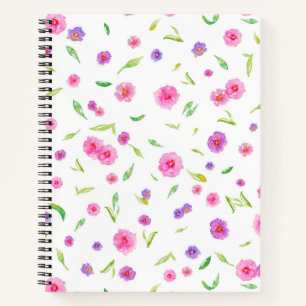 Carnet pour maman amis avec aquarelle Florals