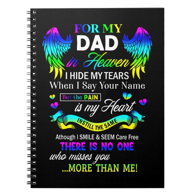 Carnet Pour Mon Père Au Ciel, Je Cachais Ma Fête des père (Devant)