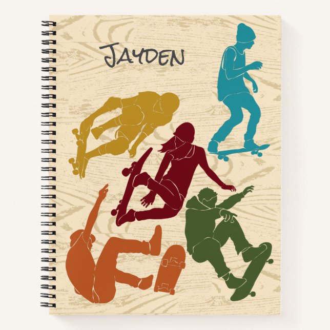 Carnet Pour Skateboarders Skateboard Graphics Collage (Devant)