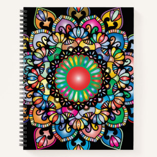 Carnet Pourcentage à motif floral