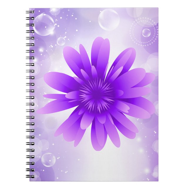 Carnet pourpre de fleur (Devant)