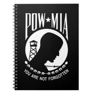Carnet POW MIA Héros militaires américains Prisonniers de