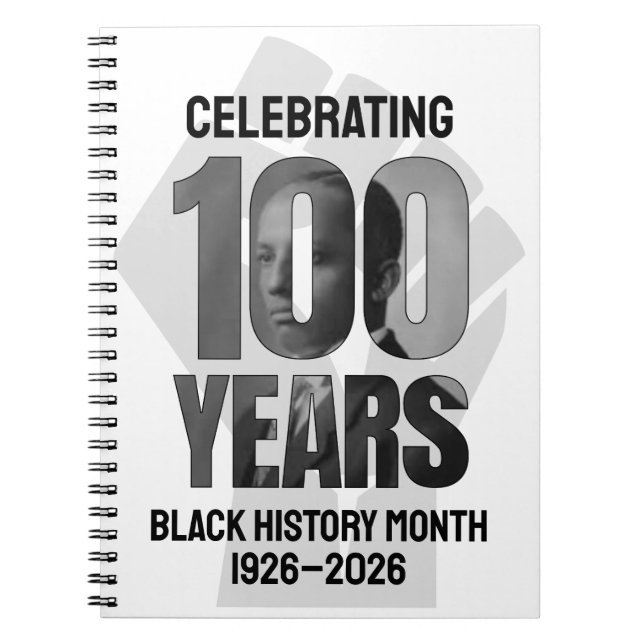 Carnet Power Fist BLACK HISTORY MONTH CENTENNIAL  (Devant)