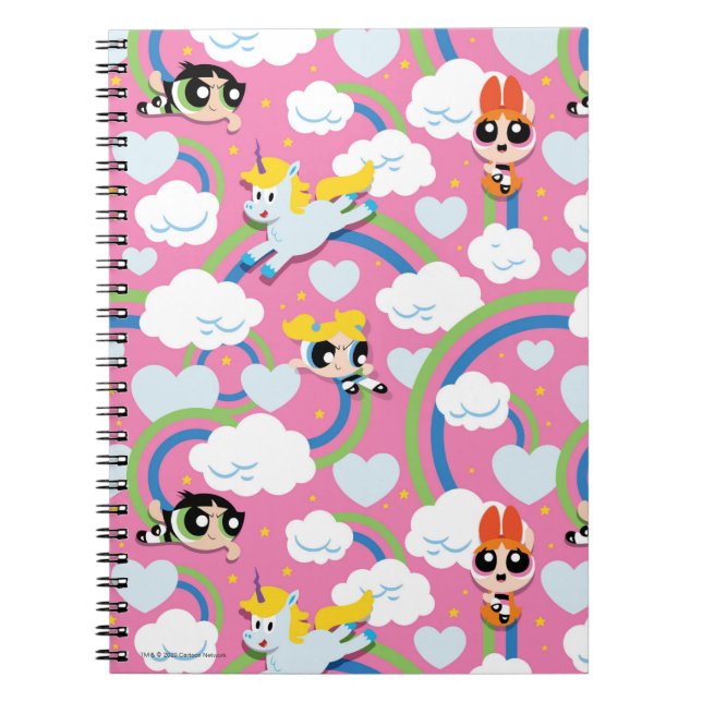 Carnet Powerpuff Girls & Donny Rainbow Motif (Devant)