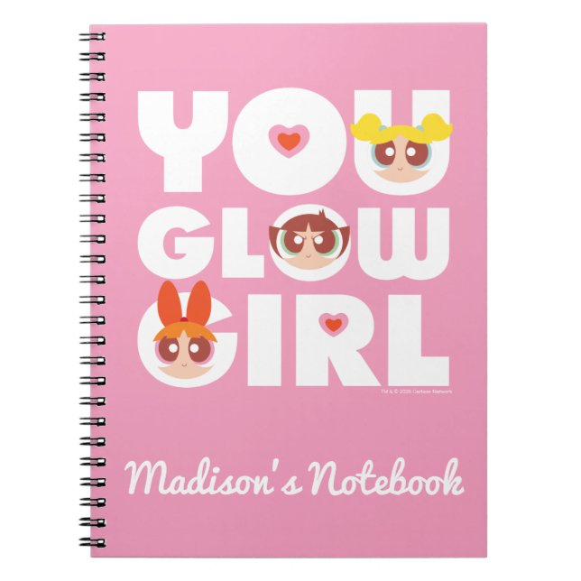 Carnet Powerpuff Girls : You Glow Girl (Devant)