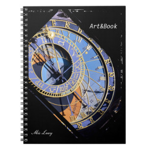 Carnet Prague, horloge astronomique, art tchèque (carnet)
