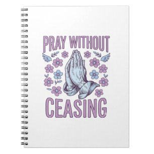 Carnet Pray Without Ceasing Floral Praying Hands Shirt_1