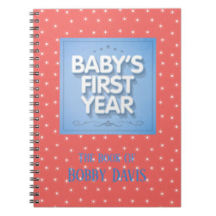 Carnet Première année du bébé personnalisé