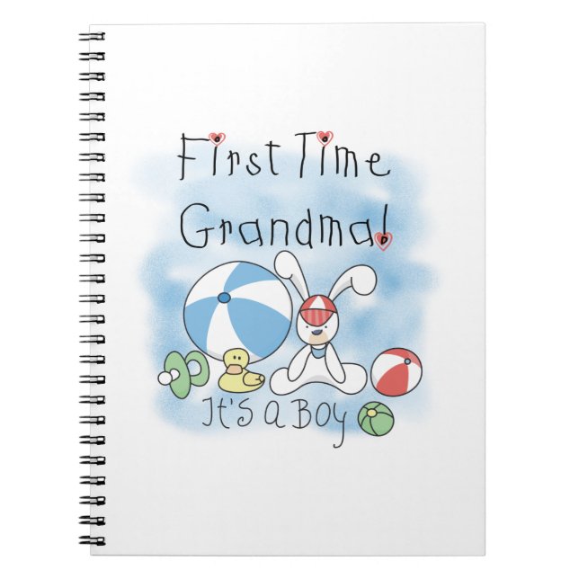 Carnet Première Grand-mère des cadeaux de garçon (Devant)