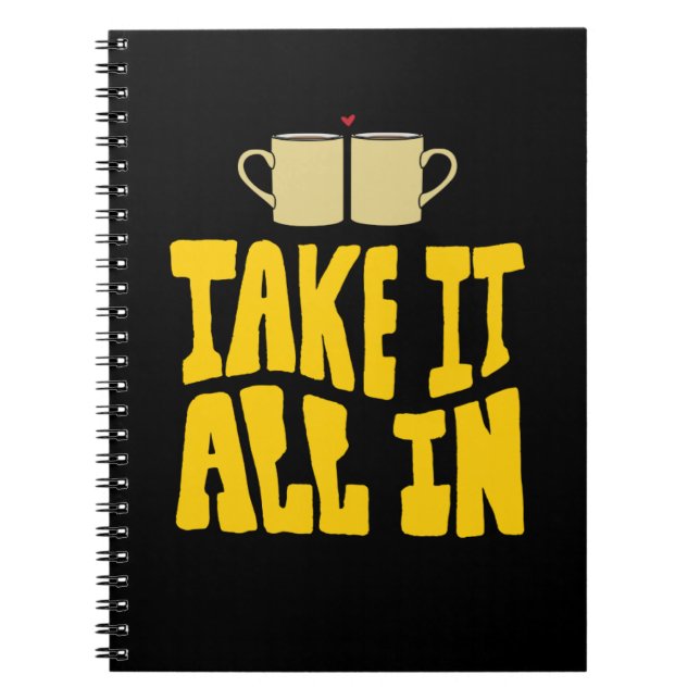 Carnet Prenez-le tout Citation motivationnelle et inspira (Devant)