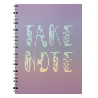 Carnet "Prenez note" Pastel Purple Arc-en-ciel