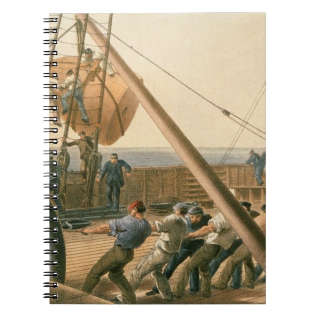 Carnet Préparant pour lancer une des grandes balises, (Devant)