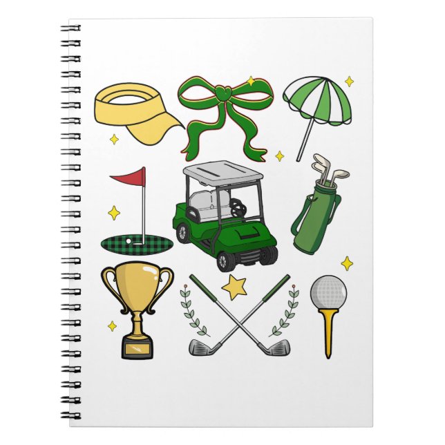 Carnet Preppy Golf Coquette (Devant)