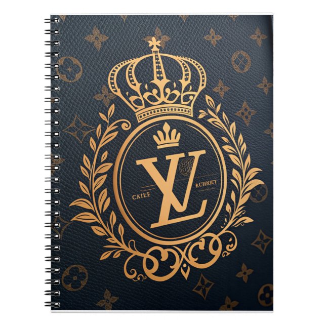 Carnet Prestige Ballpoint Pen – Royal Monogram "N" in Gol (Devant)