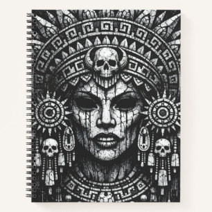 Carnet Prêtresse Couronnée d'un Crâne — par BurnsInHell
