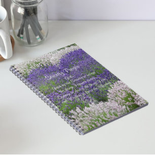 Carnet Prière de sérénité inspirante Jardin de lavande