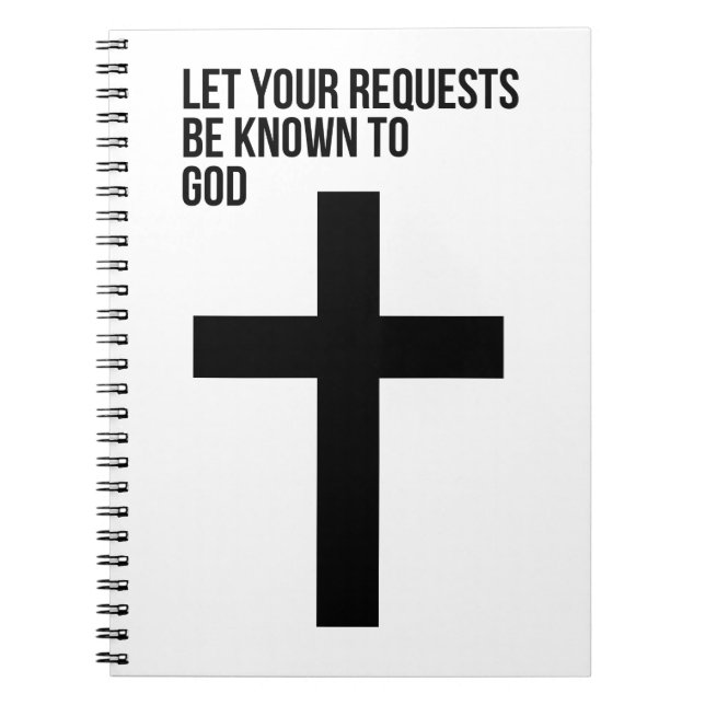 Carnet Prière : Faites vos demandes être connu à Dieu (Devant)