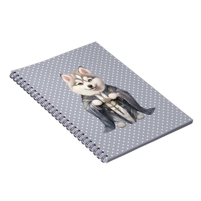 Carnet Priest King Siberian Husky Dog (Côté Droit)